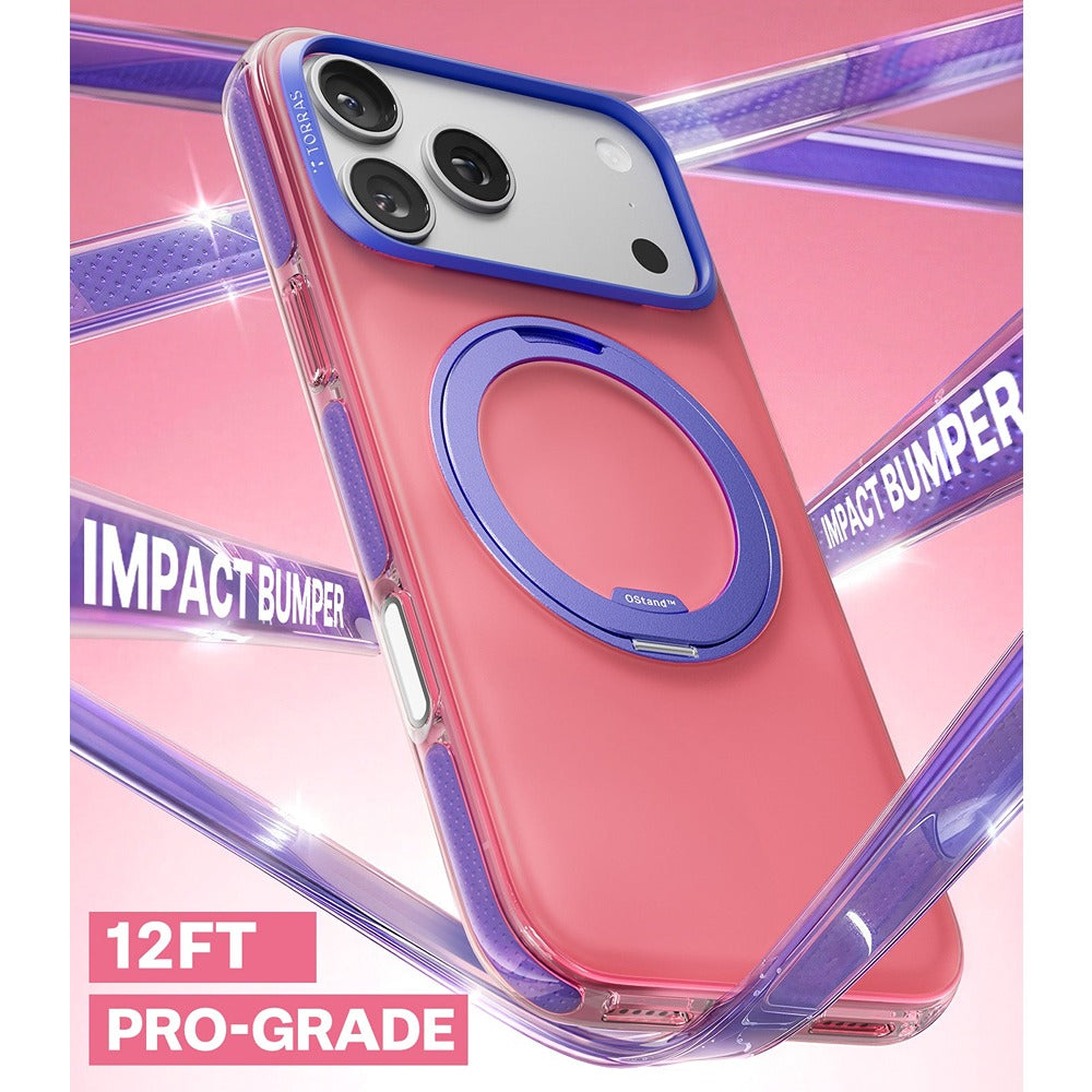 Torras iPhone 17 Pro Skal Ostand O3 Hue Blush Pink