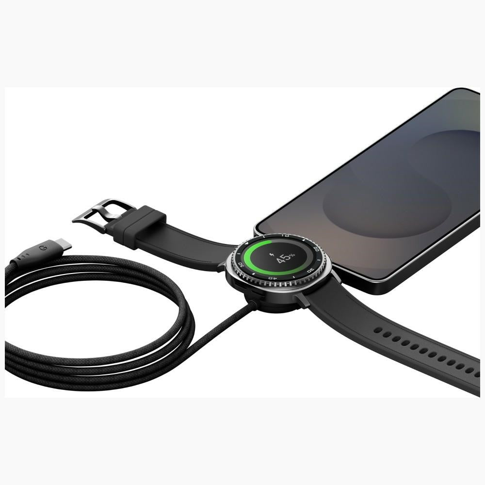 Energea Flow Duo 2-i-1 USB-C Laddkabel med Samsung Galaxy Watch laddare 1.5m