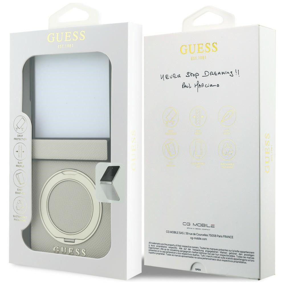 Guess Samsung Galaxy Z Flip 8 Skal Ring Stand MagSafe Guld