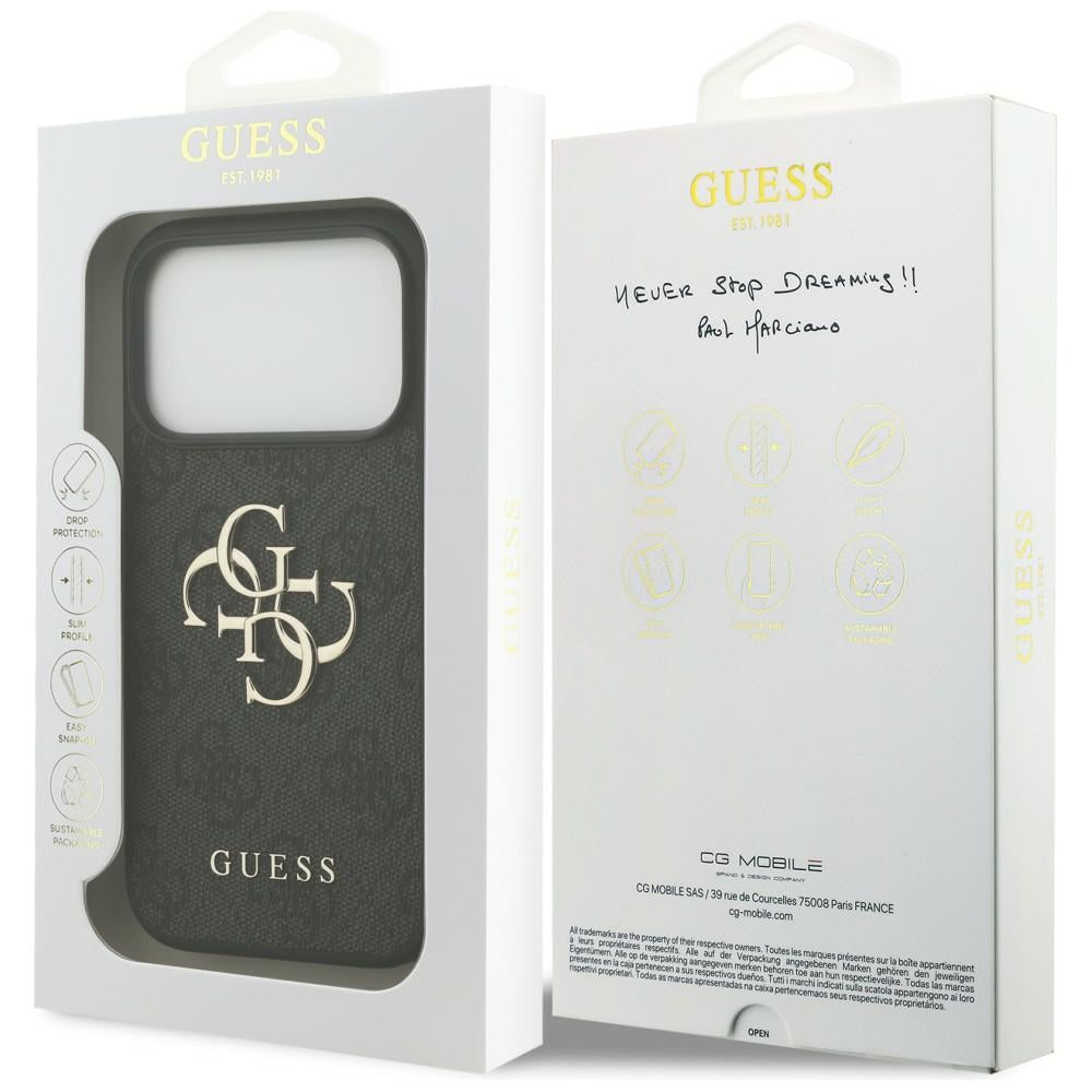 Guess iPhone 17 Pro/iPhone 18 Pro Skal 4G Big Logo Svart