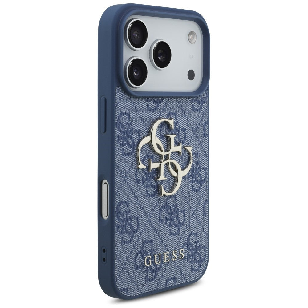 Guess iPhone 17 Pro/iPhone 18 Pro Skal 4G Big Logo Blå