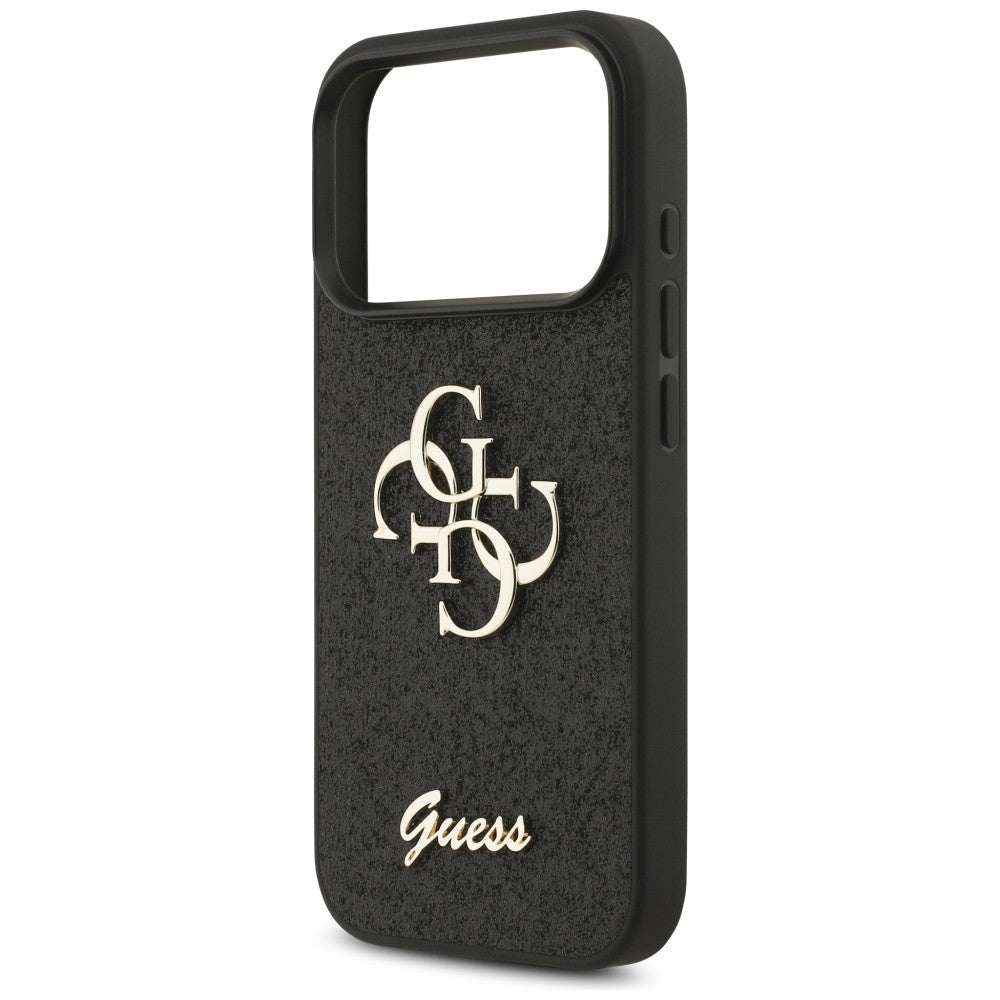 Guess iPhone 17 Pro/iPhone 18 Pro Skal Fixed Glitter Svart