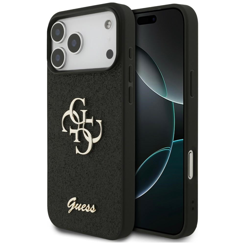 Guess iPhone 17 Pro Max/iPhone 18 Pro Max Skal Fixed Glitter Svart