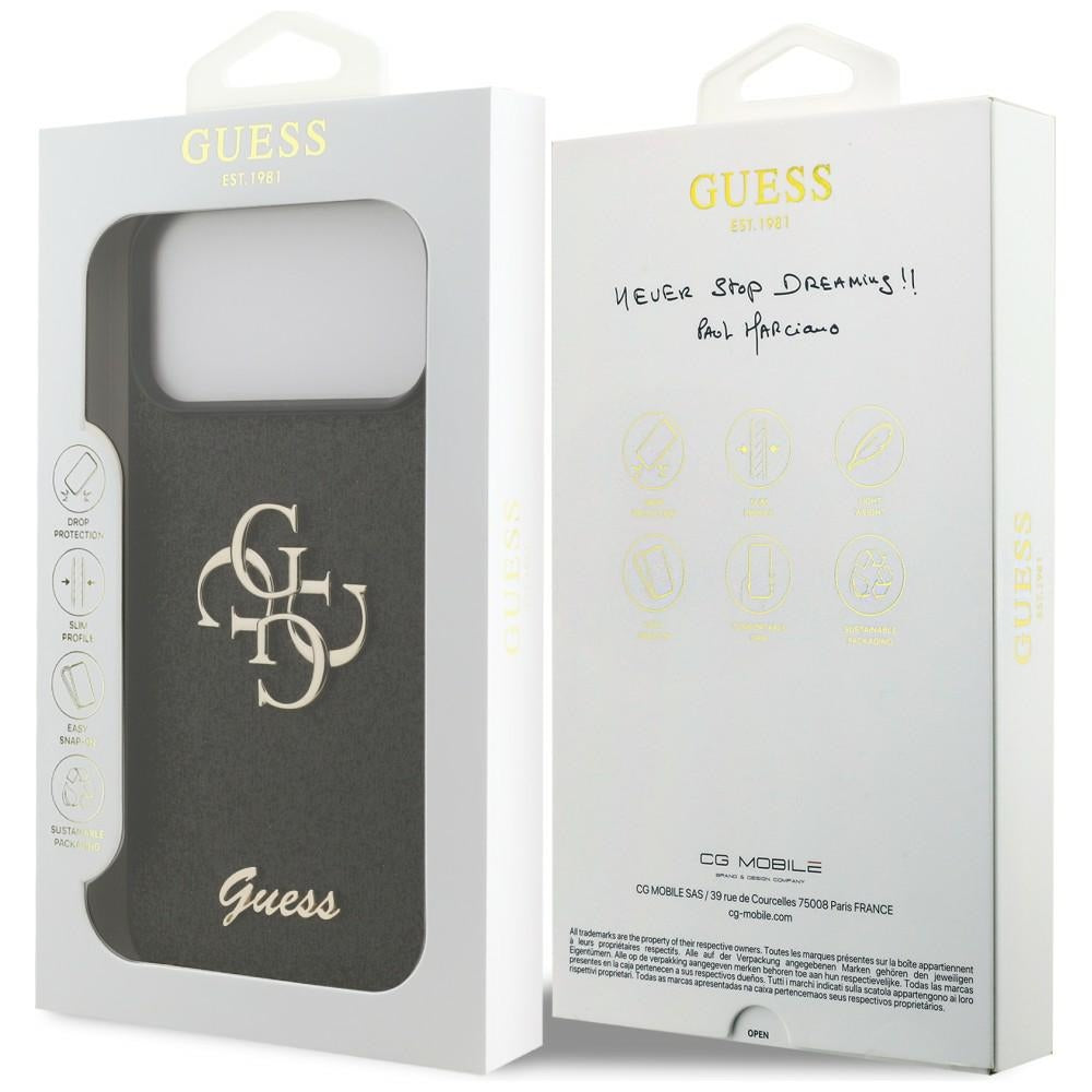Guess iPhone 17 Pro Max/iPhone 18 Pro Max Skal Fixed Glitter Svart