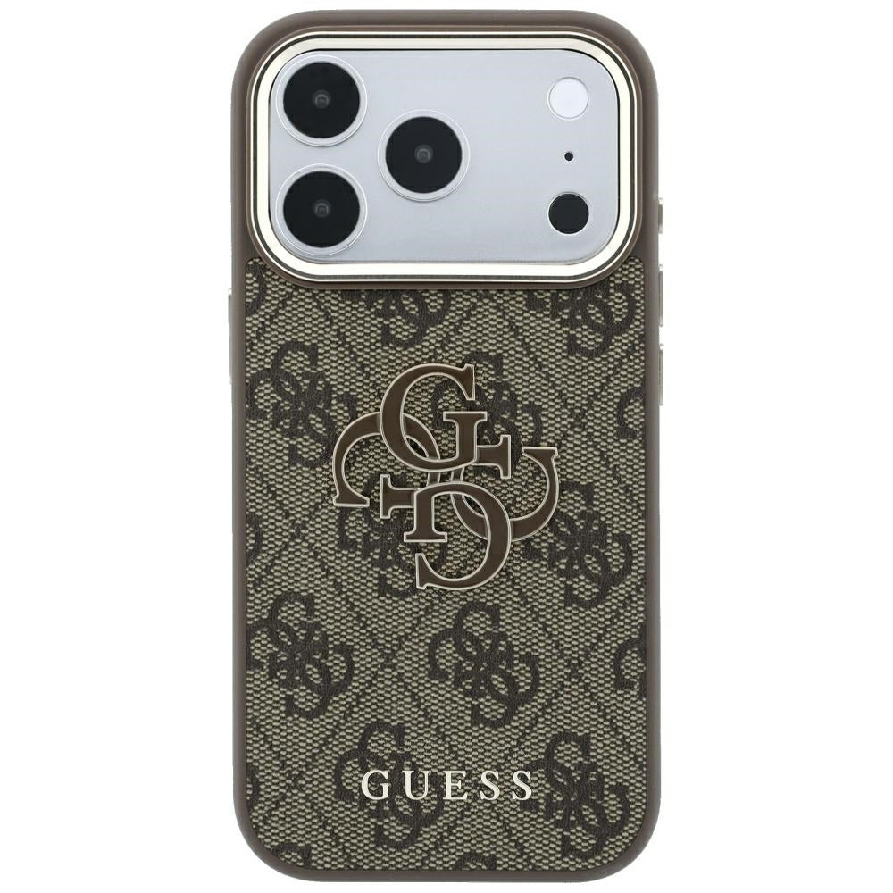 Guess iPhone 17 Pro Max/iPhone 18 Pro Max Skal 4G Resin Logo Brun