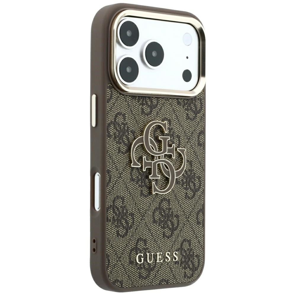 Guess iPhone 17 Pro Max/iPhone 18 Pro Max Skal 4G Resin Logo Brun