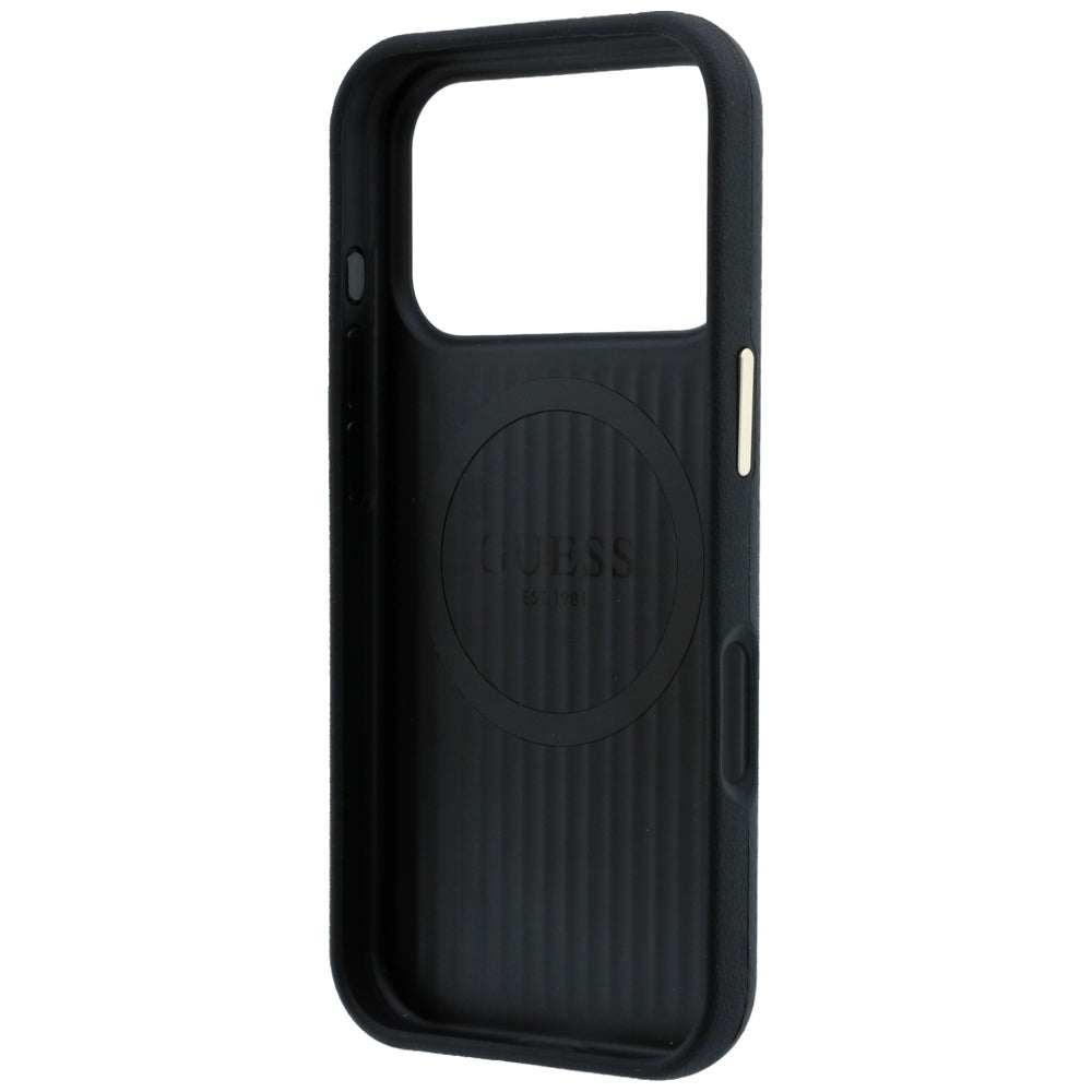 Guess iPhone 17 Pro/iPhone 18 Pro Skal Kevlar Triangle Logo Svart