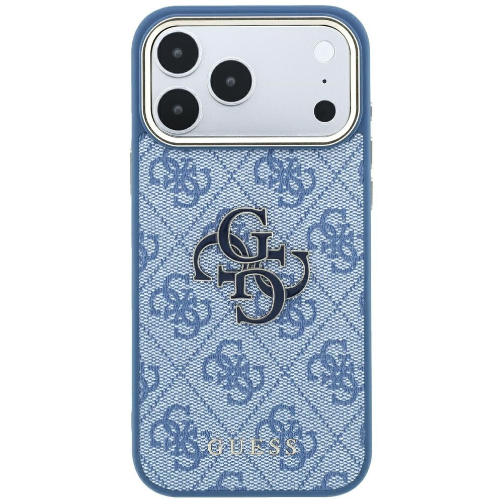 Guess iPhone 17 Pro/iPhone 18 Pro Skal 4G Resin Logo Blå