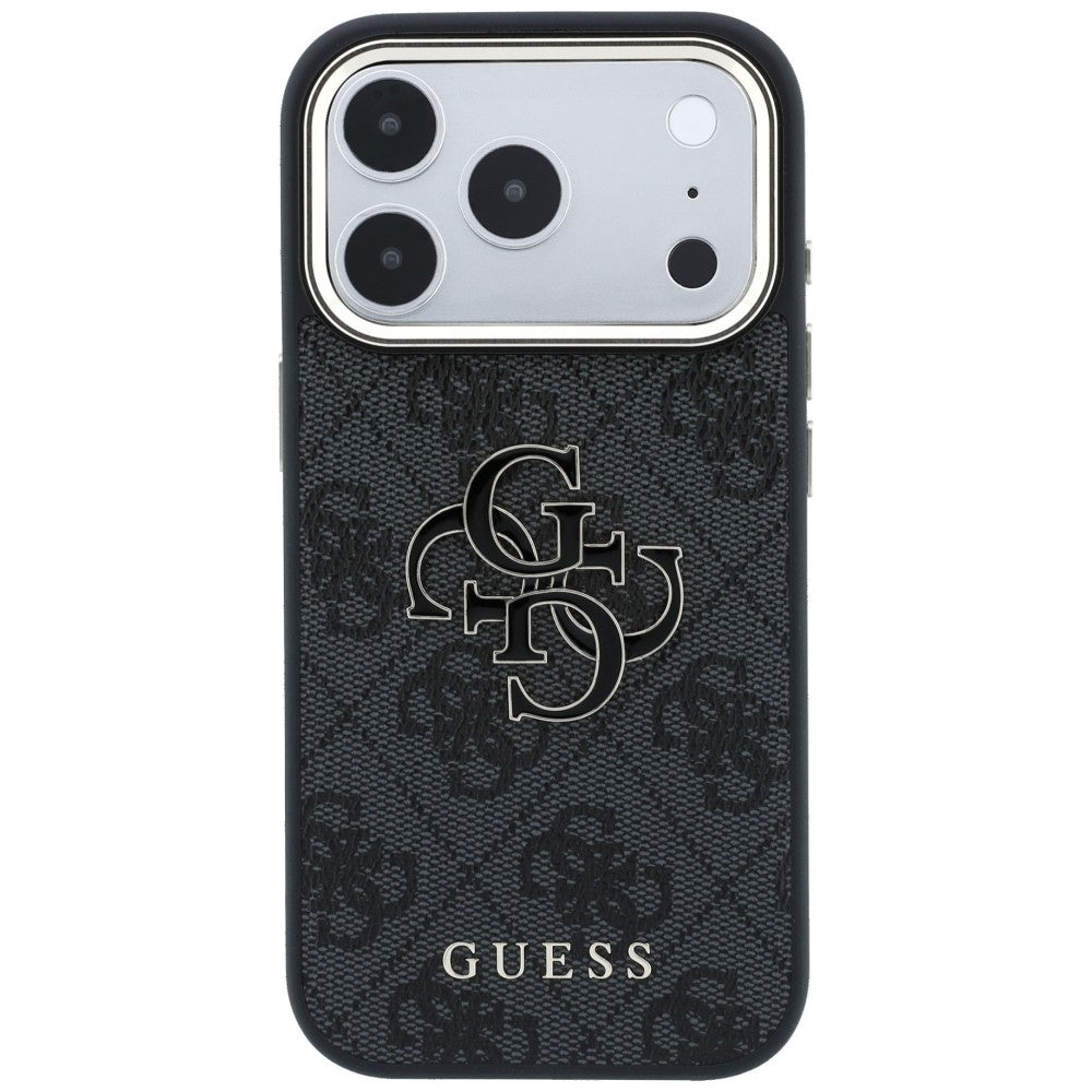 Guess iPhone 17 Pro Max/iPhone 18 Pro Max Skal 4G Resin Logo Svart