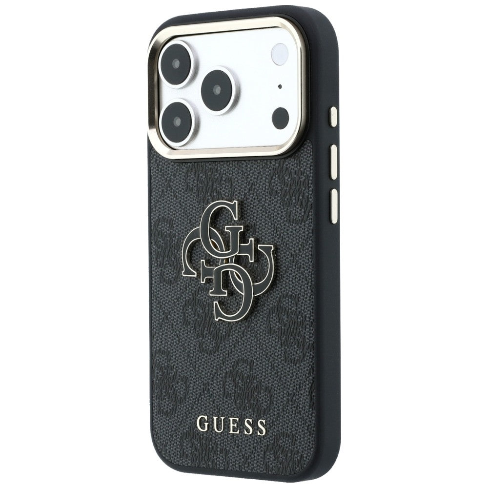 Guess iPhone 17 Pro/iPhone 18 Pro Skal 4G Resin Logo Svart
