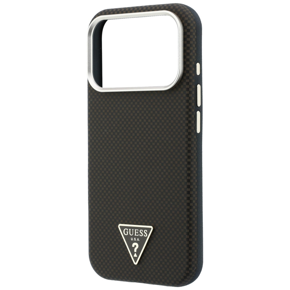 Guess iPhone 17 Pro/iPhone 18 Pro Skal Kevlar Triangle Logo Brun