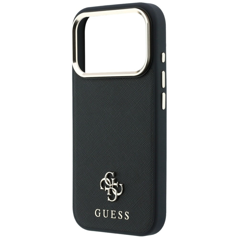 Guess iPhone 17 Pro Max/iPhone 18 Pro Max Skal Saffiano 4G Classic Logo Svart