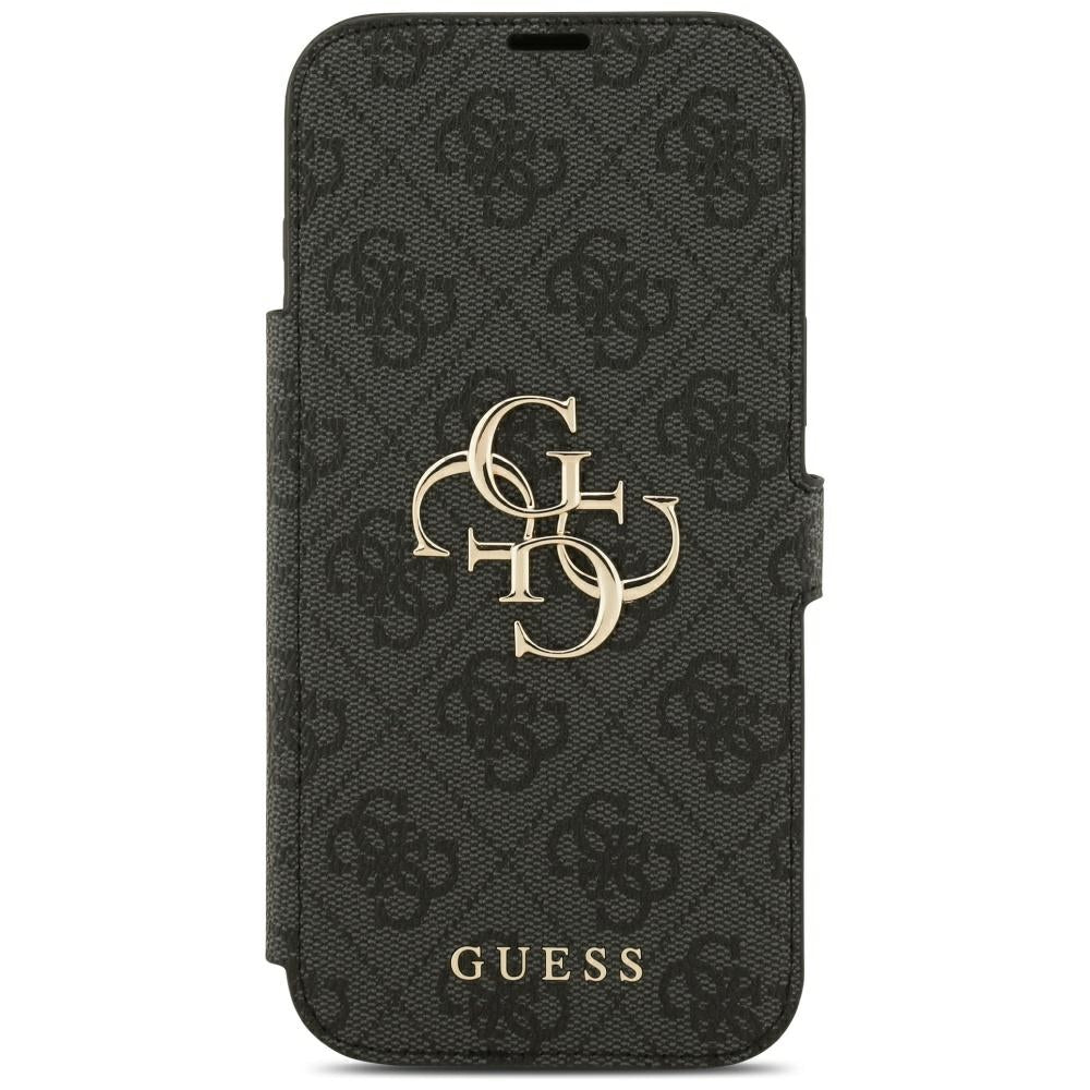 Guess iPhone 17 Pro Max/iPhone 18 Pro Max Fodral Book 4G Metal Logo Svart