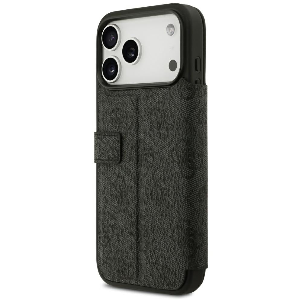 Guess iPhone 17 Pro Max/iPhone 18 Pro Max Fodral Book 4G Metal Logo Svart