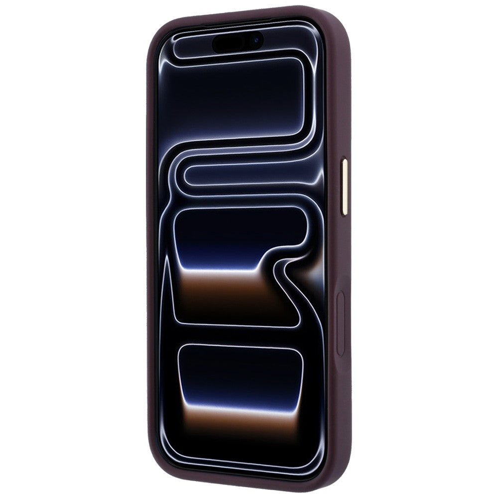 Guess iPhone 17 Pro Max/iPhone 18 Pro Max Skal Stripe Peony 4G Logo Burgundy