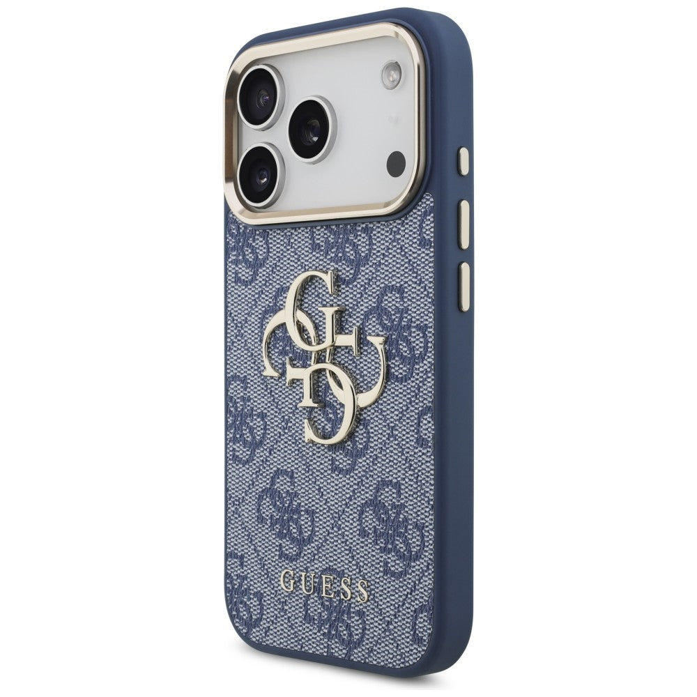 Guess iPhone 17 Pro/iPhone 18 Pro Skal 4G Classic Logo Blå