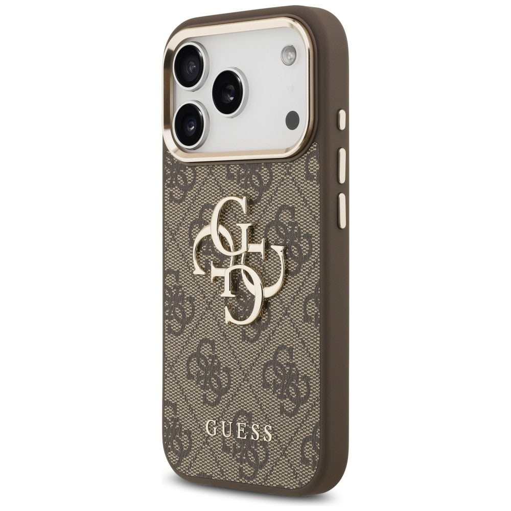 Guess iPhone 17 Pro/iPhone 18 Pro Skal 4G Classic Logo Brun