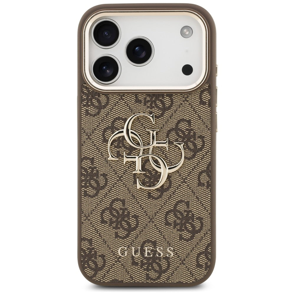 Guess iPhone 17 Pro/iPhone 18 Pro Skal 4G Classic Logo Brun
