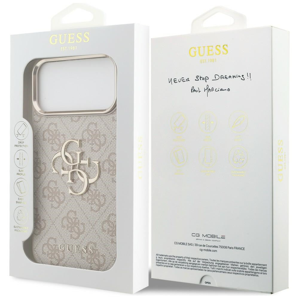 Guess iPhone 17 Pro Max/iPhone 18 Pro Max Skal 4G Classic Logo Rosa