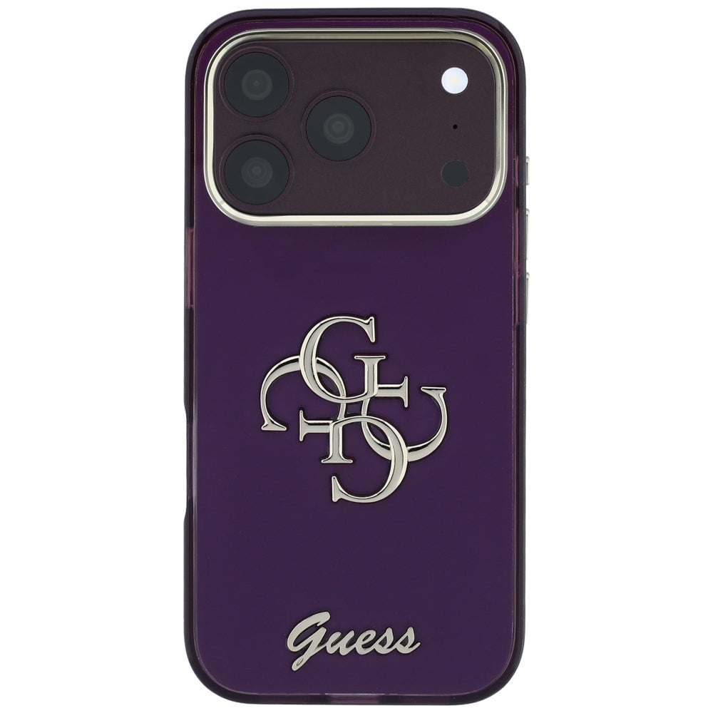 Guess iPhone 17 Pro/iPhone 18 Pro Skal 4G Script Burgundy
