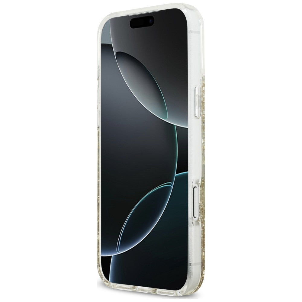 Guess iPhone 17 Pro Max/iPhone 18 Pro Max Skal Resin Glitter Guld