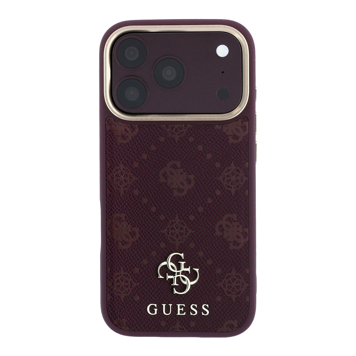 Guess iPhone 17 Pro/iPhone 18 Pro Skal 4G Peony Burgundy