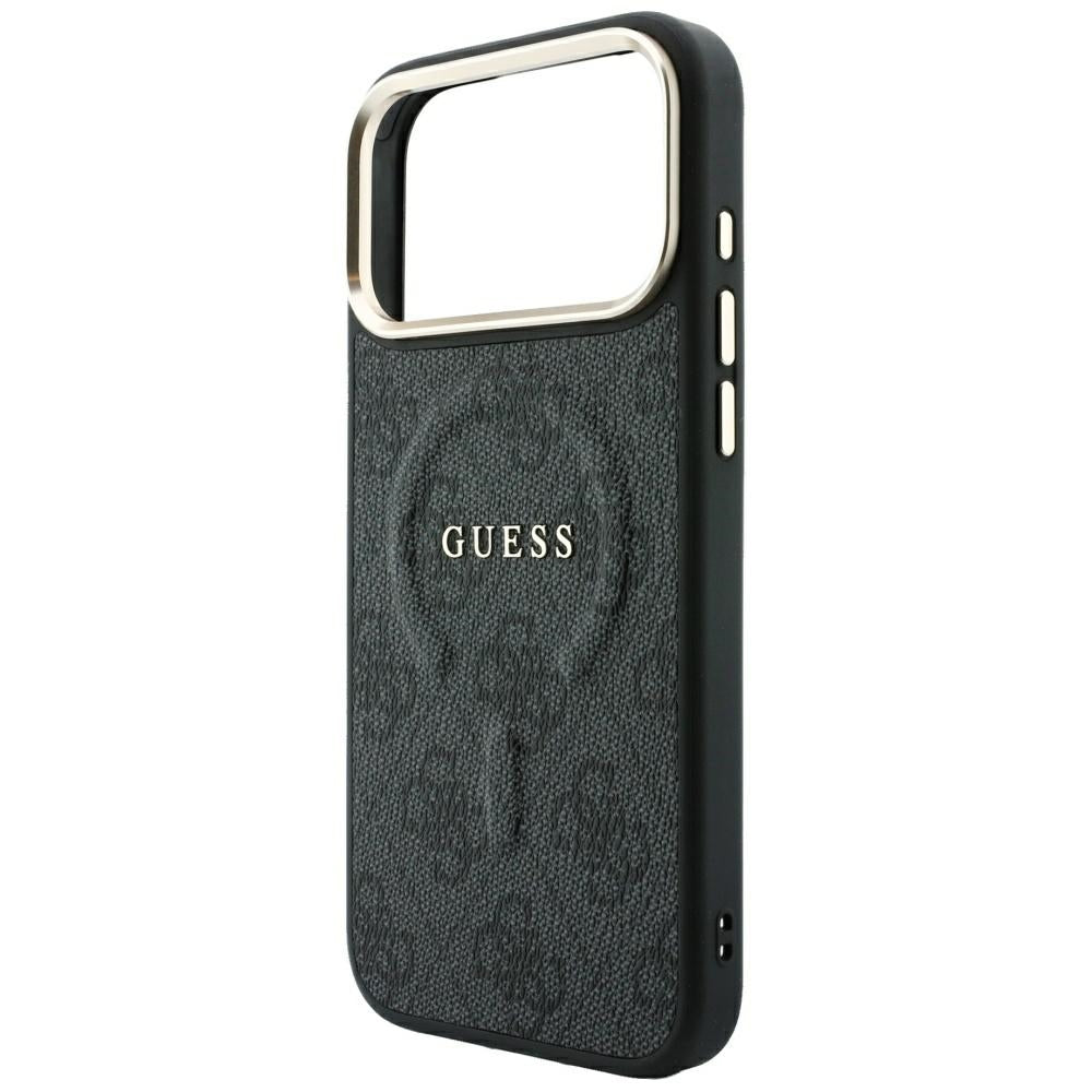 Guess iPhone 17 Pro Max/iPhone 18 Pro Max Skal 4G Embossed MagSafe Svart