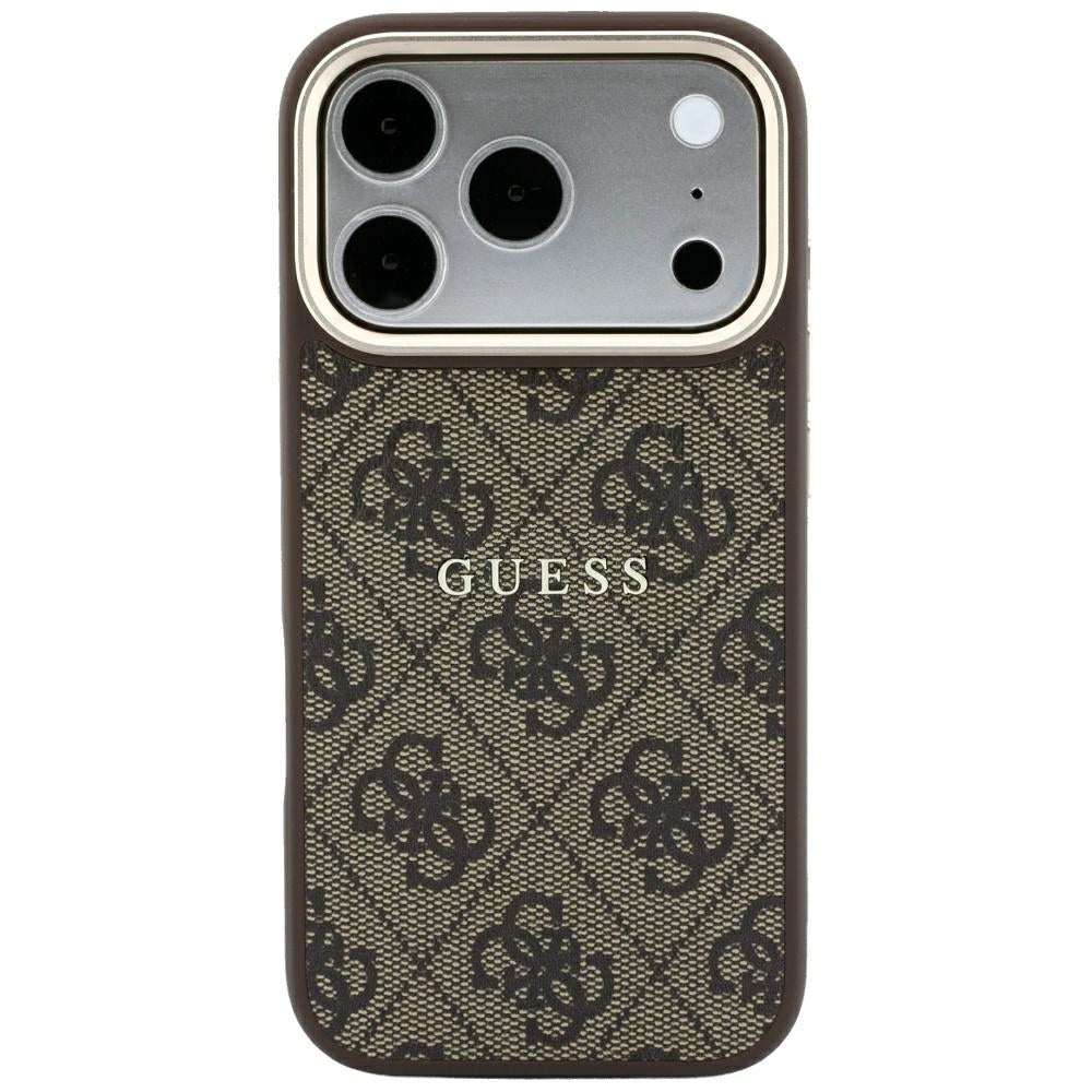 Guess iPhone 17 Pro/iPhone 18 Pro Skal 4G Embossed MagSafe Brun
