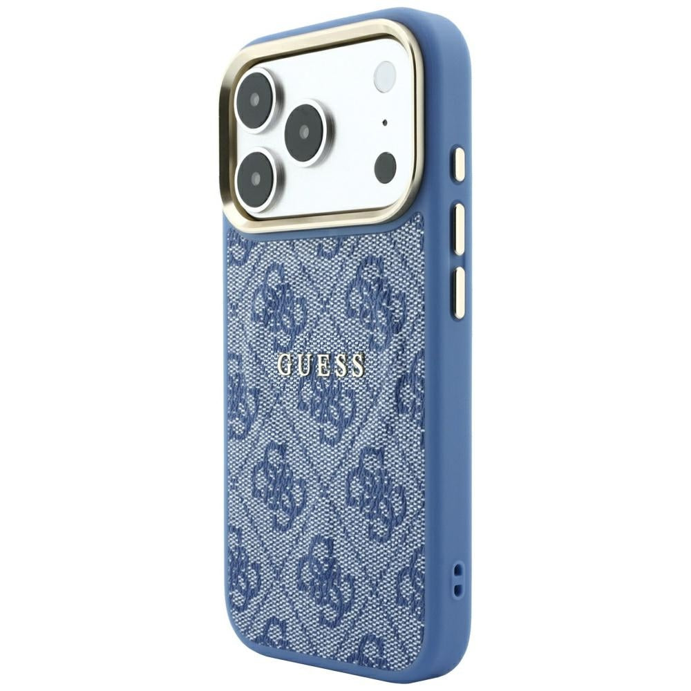 Guess iPhone 17 Pro Max/iPhone 18 Pro Max Skal 4G Embossed MagSafe Blå