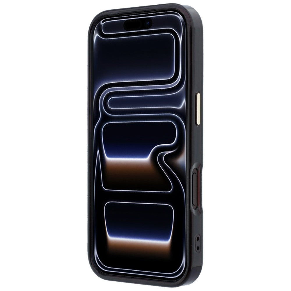 Guess iPhone 17 Pro/iPhone 18 Pro Skal Ring Stand Script Logo Burgundy
