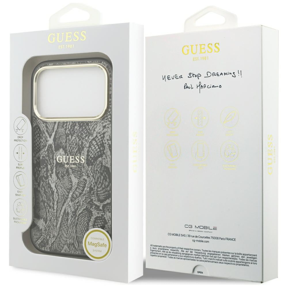 Guess iPhone 17 Pro/iPhone 18 Pro Skal Python Svart