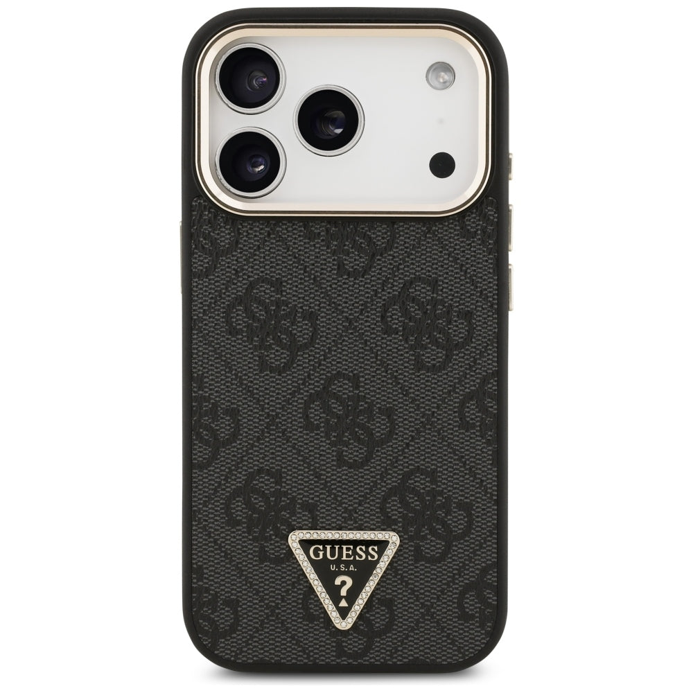 Guess iPhone 17 Pro/iPhone 18 Pro Skal 4G Triangle MagSafe Svart