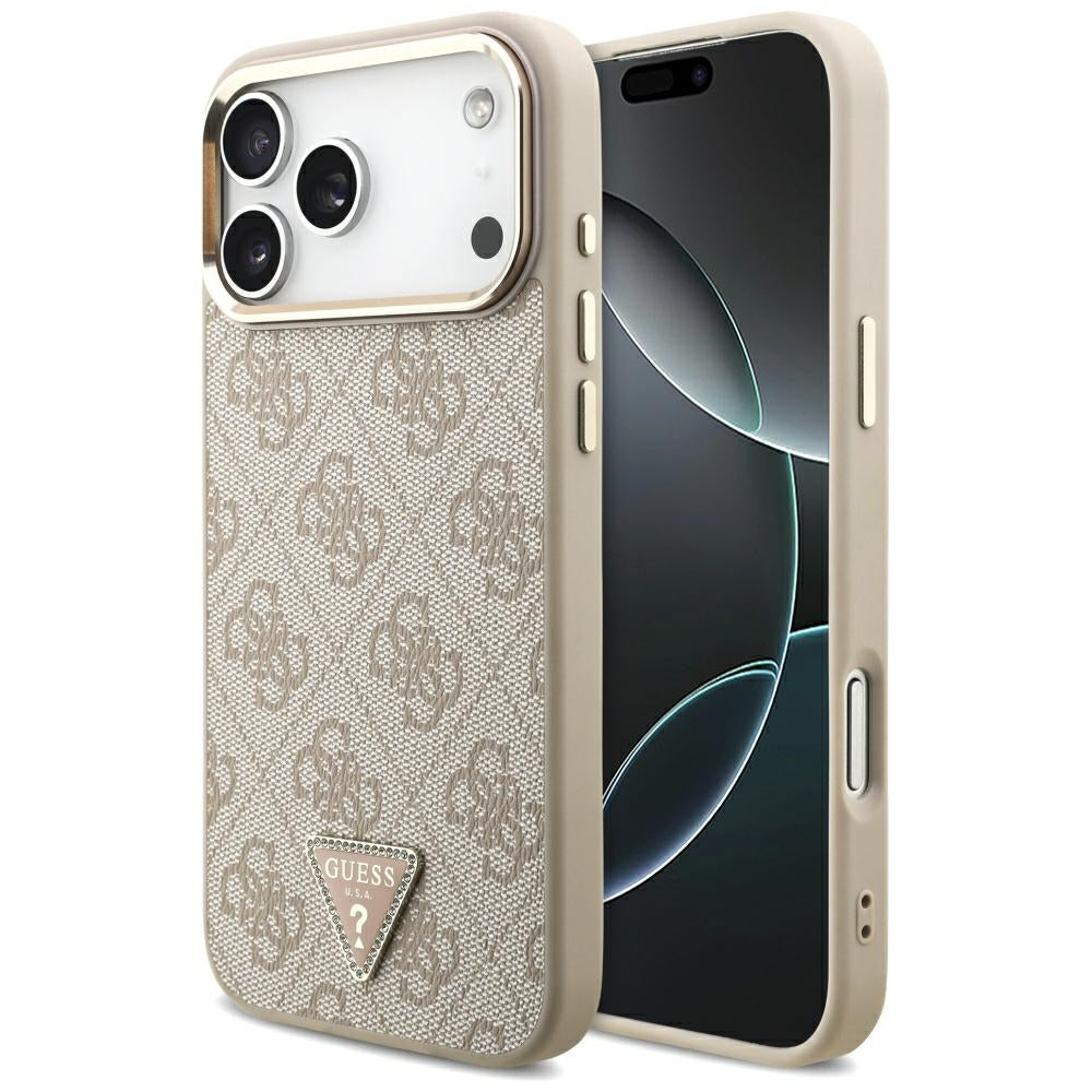 Guess iPhone 17 Pro Max/iPhone 18 Pro Max Skal 4G Triangle MagSafe Rosa