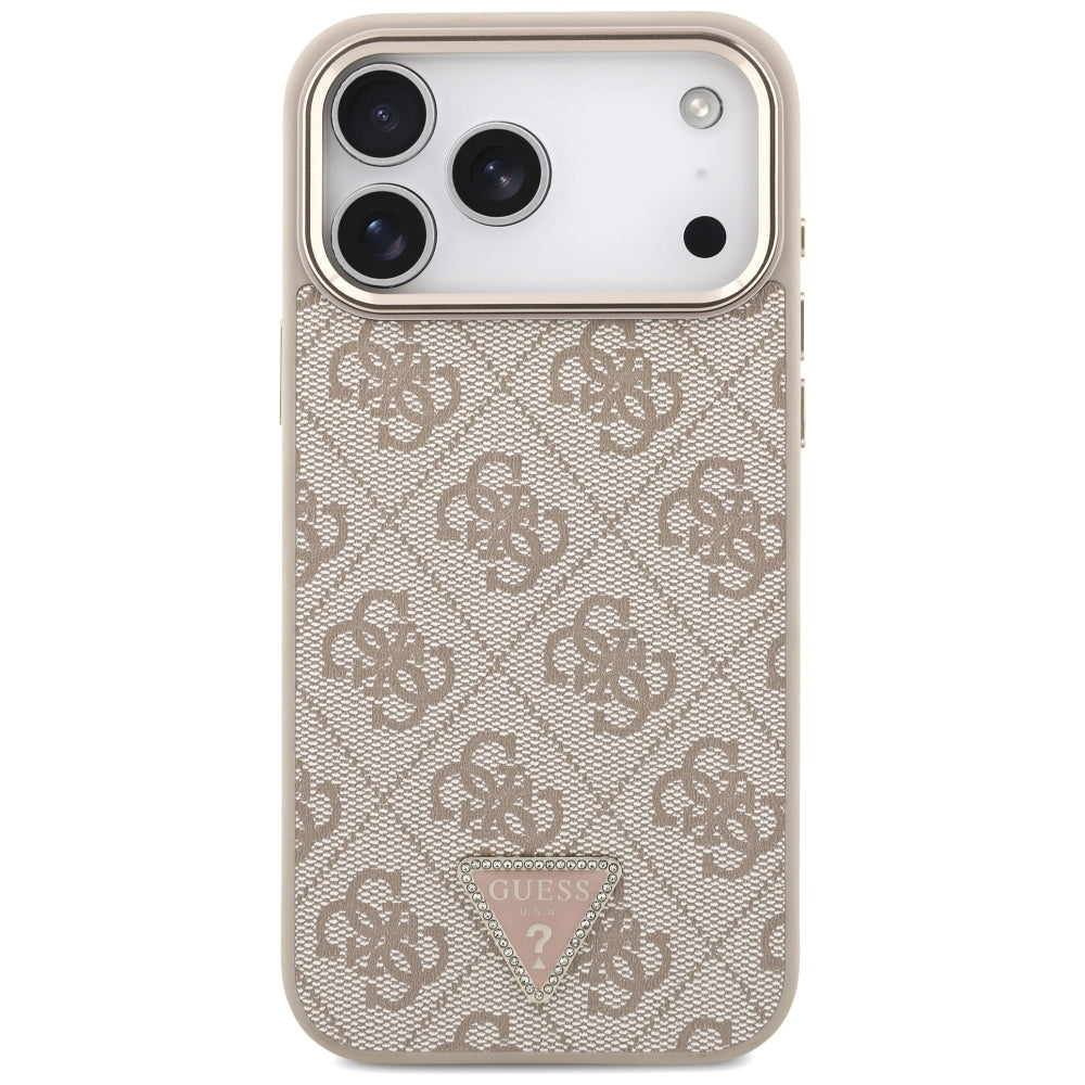 Guess iPhone 17 Pro Max/iPhone 18 Pro Max Skal 4G Triangle MagSafe Rosa