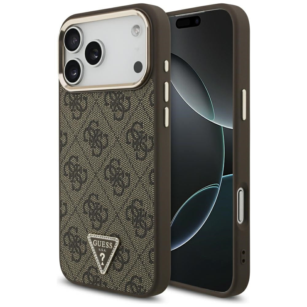 Guess iPhone 17 Pro Max/iPhone 18 Pro Max Skal 4G Triangle MagSafe Brun