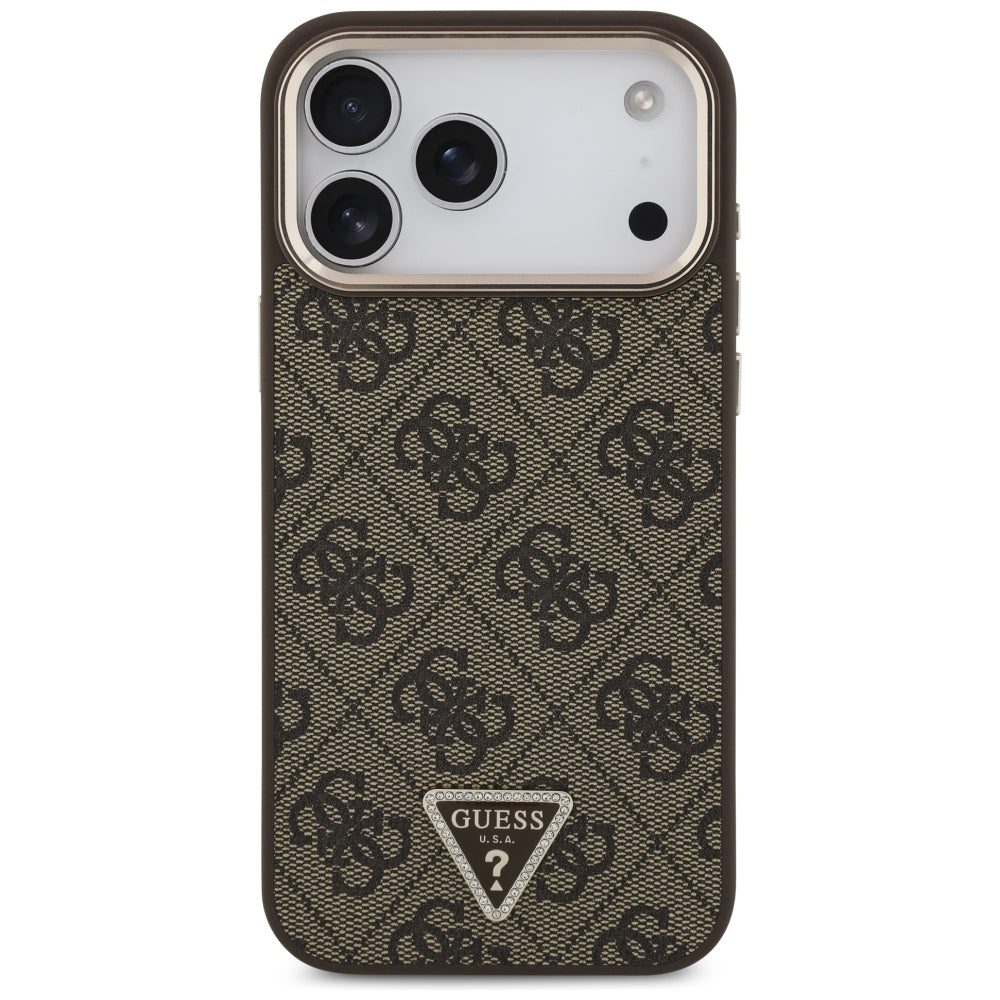 Guess iPhone 17 Pro Max/iPhone 18 Pro Max Skal 4G Triangle MagSafe Brun
