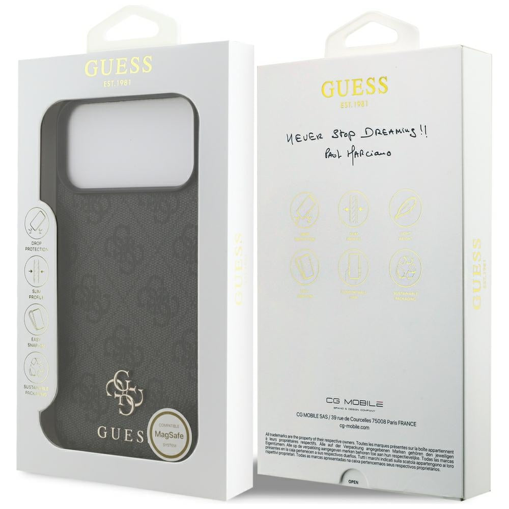 Guess iPhone 17 Pro Max/iPhone 18 Pro Max Skal 4G Small Classic Logo Svart
