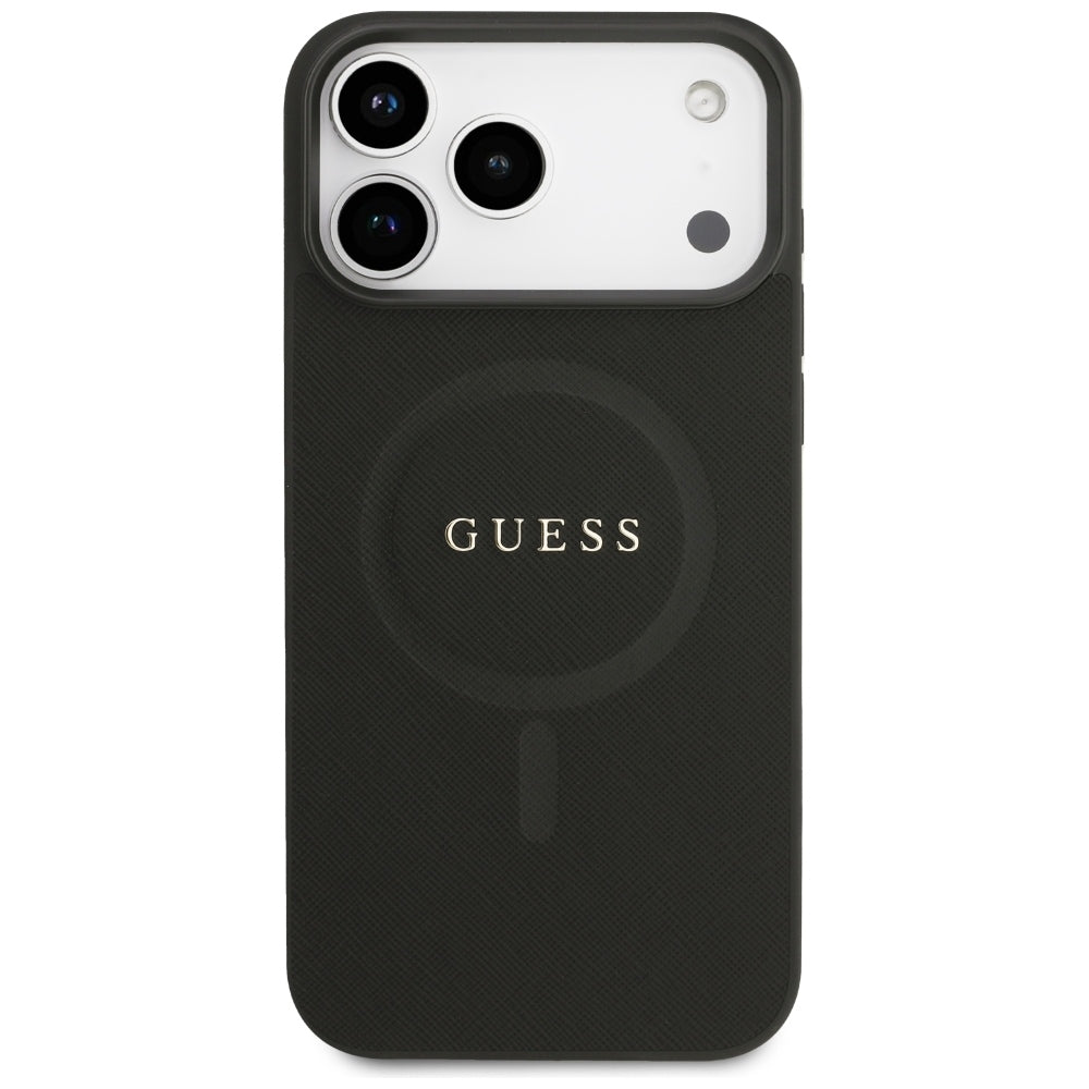 Guess iPhone 17 Pro Max/iPhone 18 Pro Max Skal Saffiano Classic Logo Svart