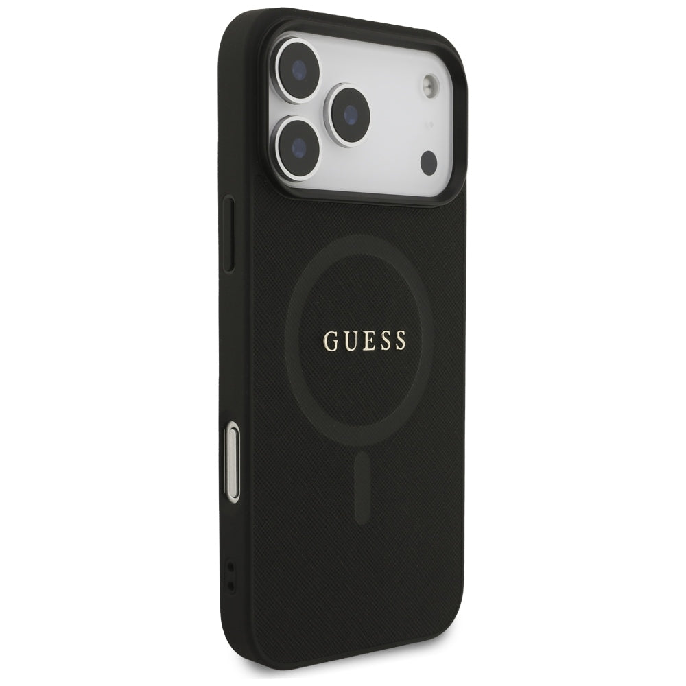 Guess iPhone 17 Pro Max/iPhone 18 Pro Max Skal Saffiano Classic Logo Svart