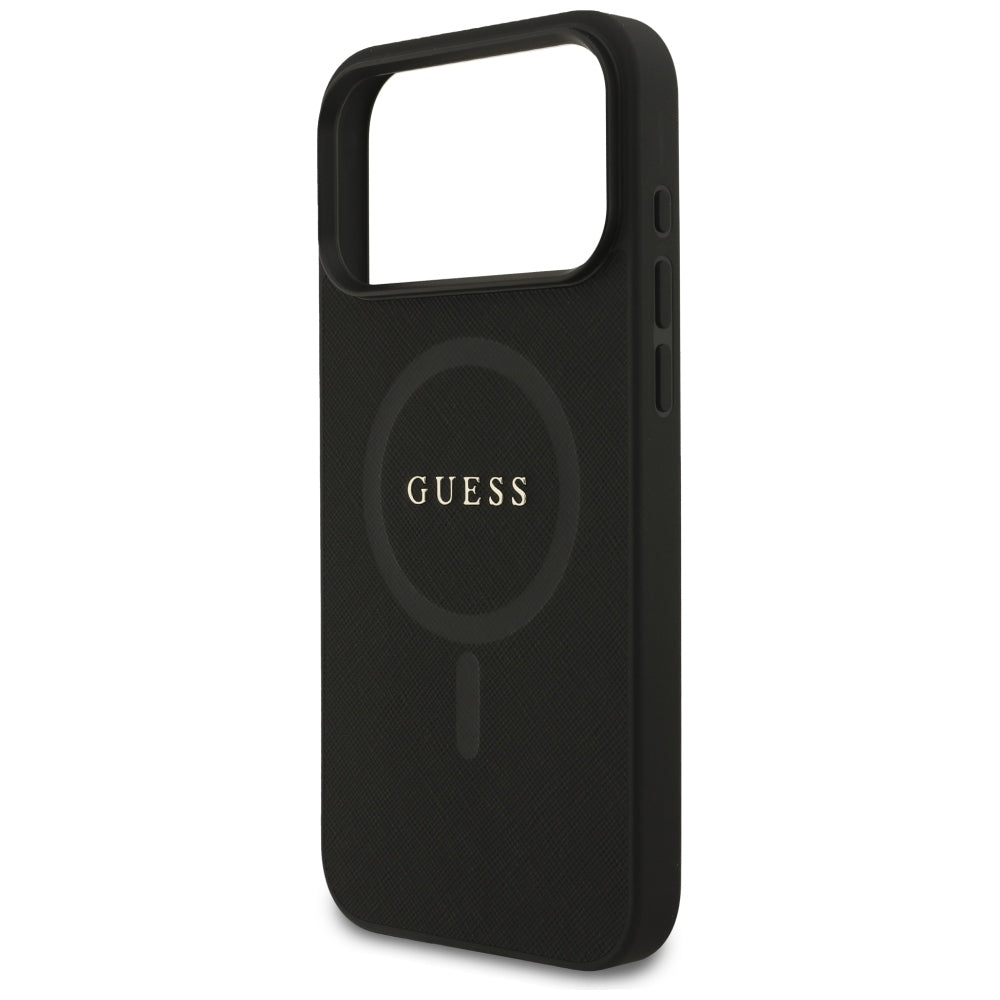 Guess iPhone 17 Pro Max/iPhone 18 Pro Max Skal Saffiano Classic Logo Svart