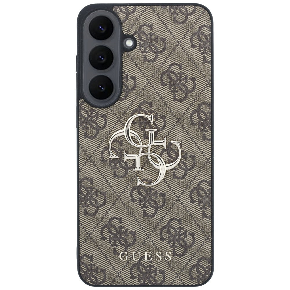 Guess Samsung Galaxy S26 FE Skal 4G Metal Logo Brun