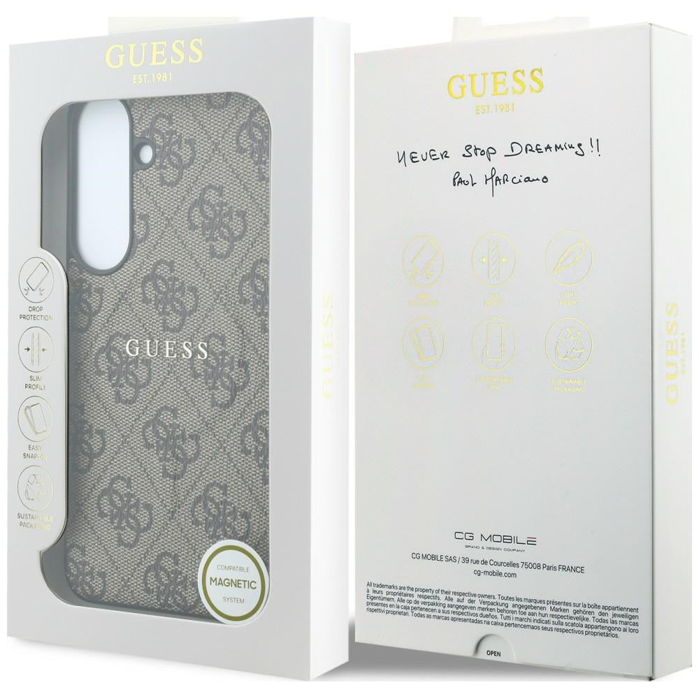 Guess Samsung Galaxy S26 FE Skal 4G Embossed MagSafe Brun