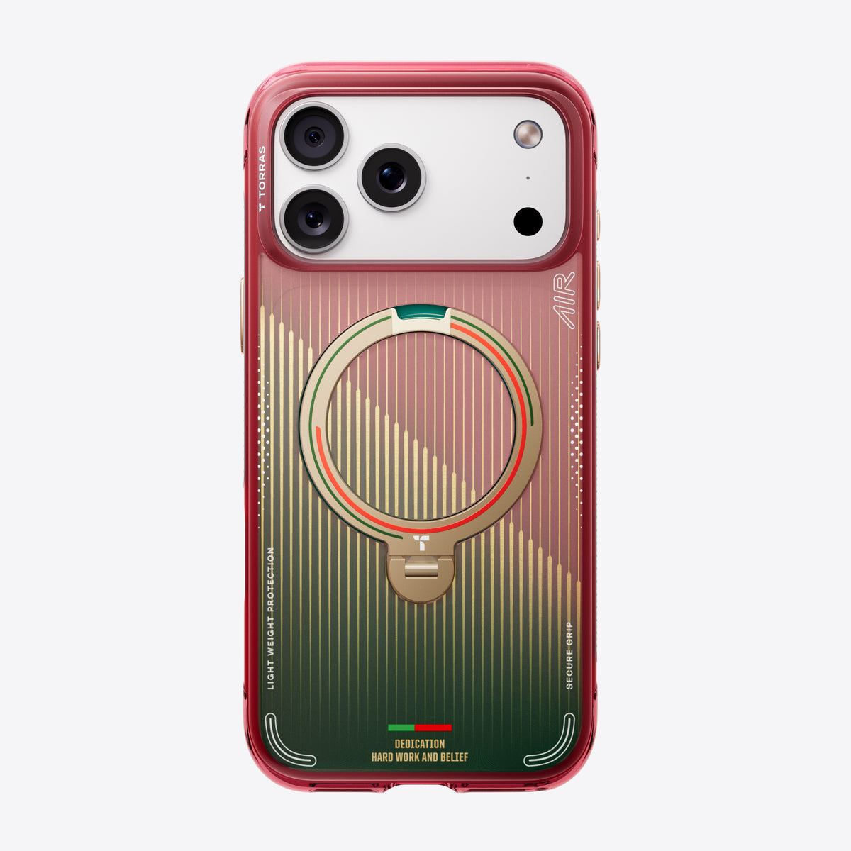 Torras iPhone 17 Pro Skal Ostand Q3 Air Portugal Glory Sash