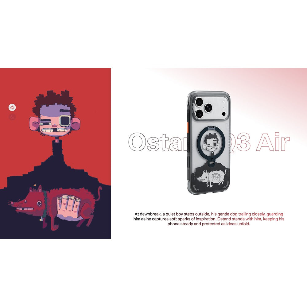 Torras iPhone 17 Pro Max Skal Ostand Q3 Air Gawx Dawnbreak Guard