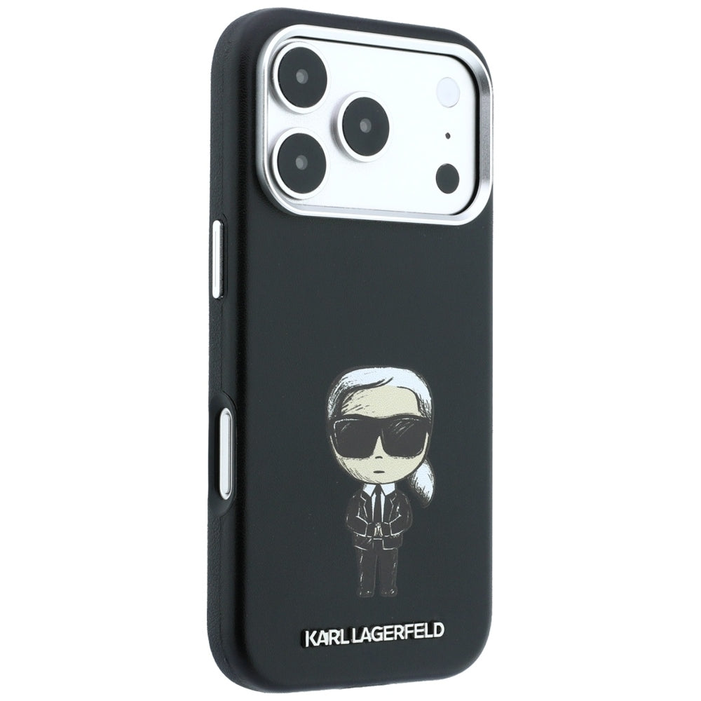 Karl Lagerfeld iPhone 17 Pro/iPhone 18 Pro Skal Smooth Ikonik Sketch Svart