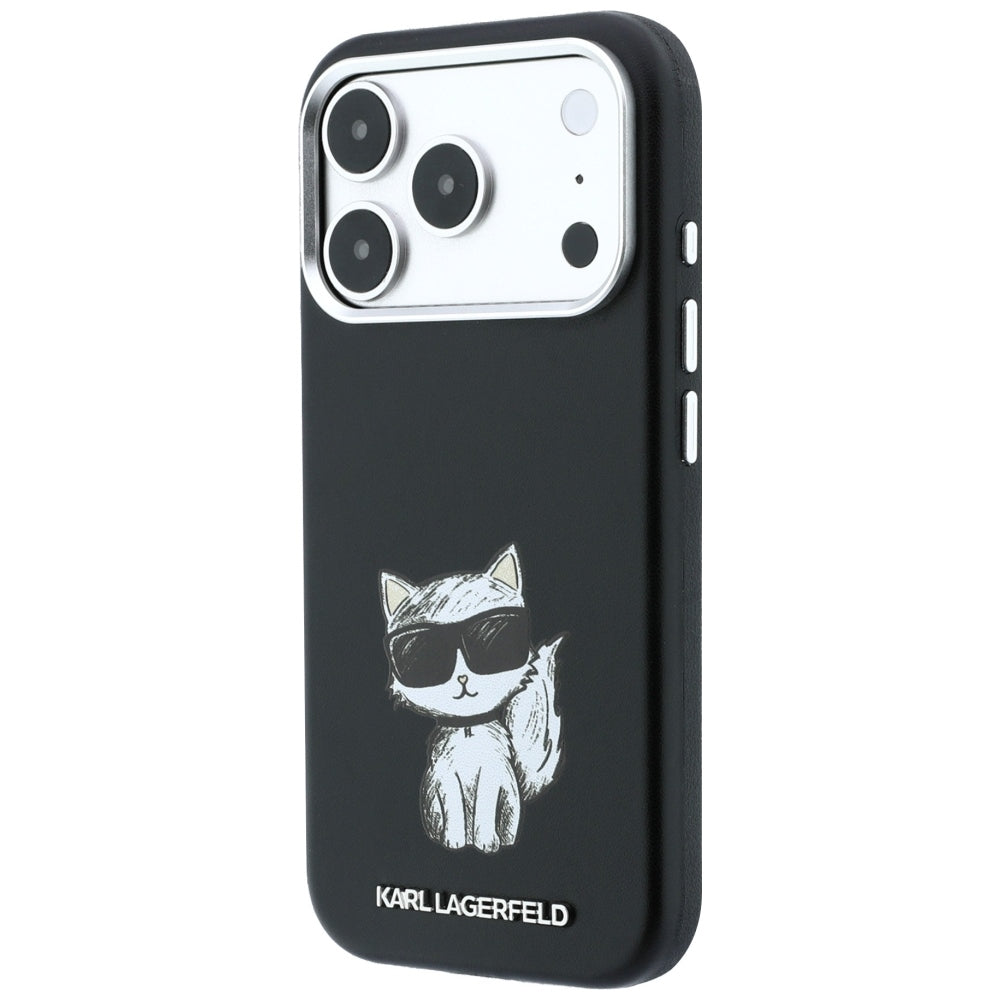 Karl Lagerfeld iPhone 17 Pro/iPhone 18 Pro Skal Smooth Choupette Sketch Svart