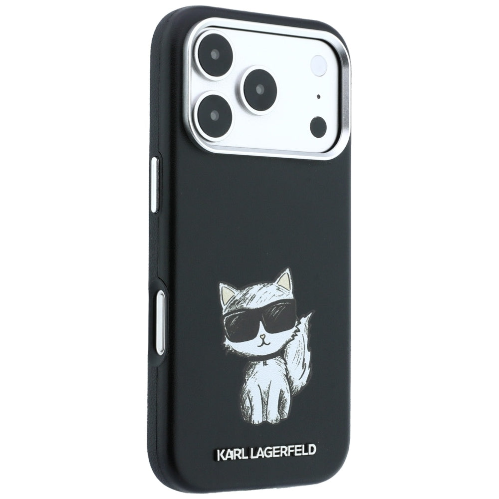 Karl Lagerfeld iPhone 17 Pro/iPhone 18 Pro Skal Smooth Choupette Sketch Svart