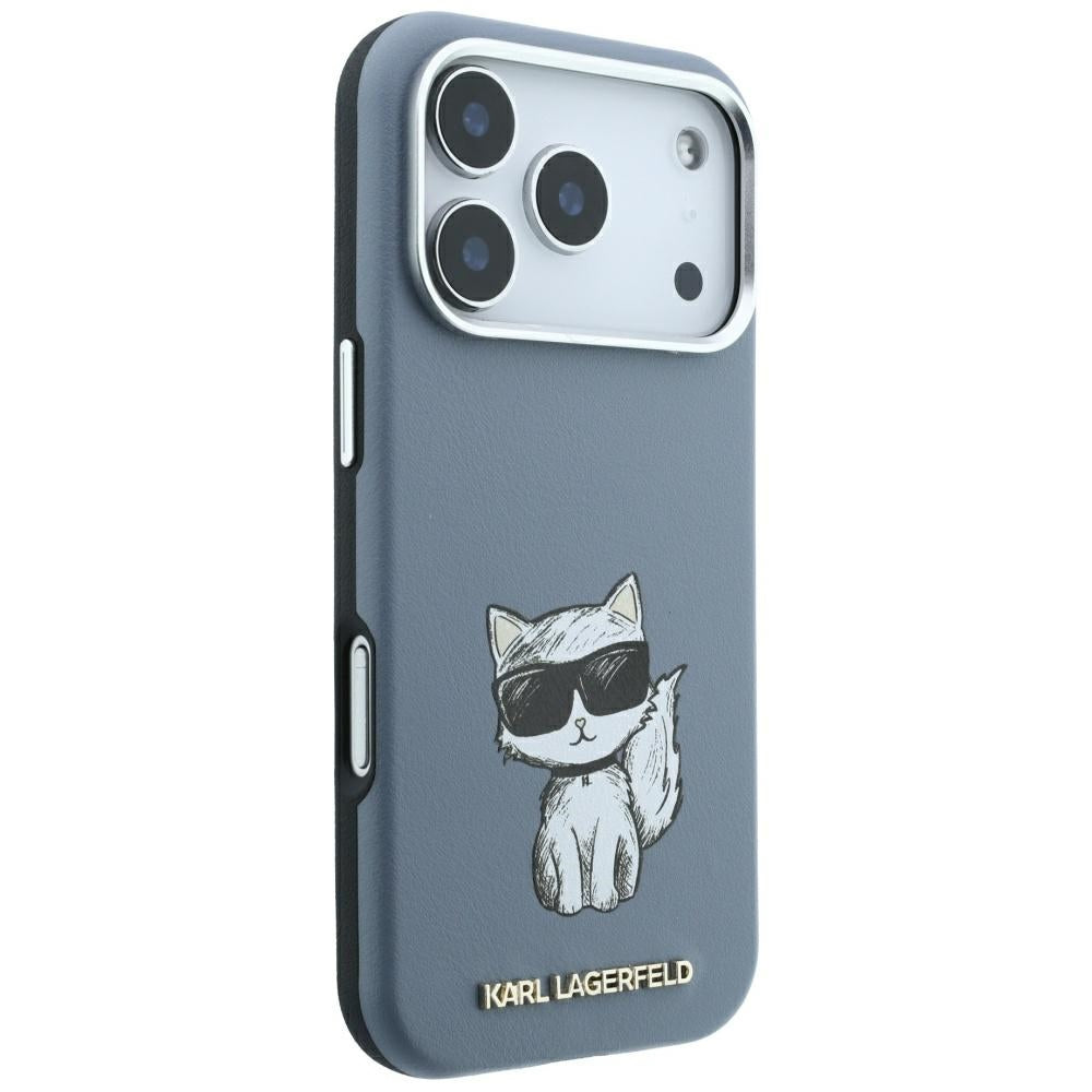 Karl Lagerfeld iPhone 17 Pro/iPhone 18 Pro Skal Smooth Choupette Sketch Blå