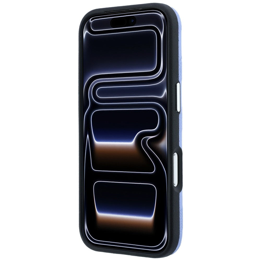 Karl Lagerfeld iPhone 17 Pro/iPhone 18 Pro Skal Grained Mono Resin Logo Blå