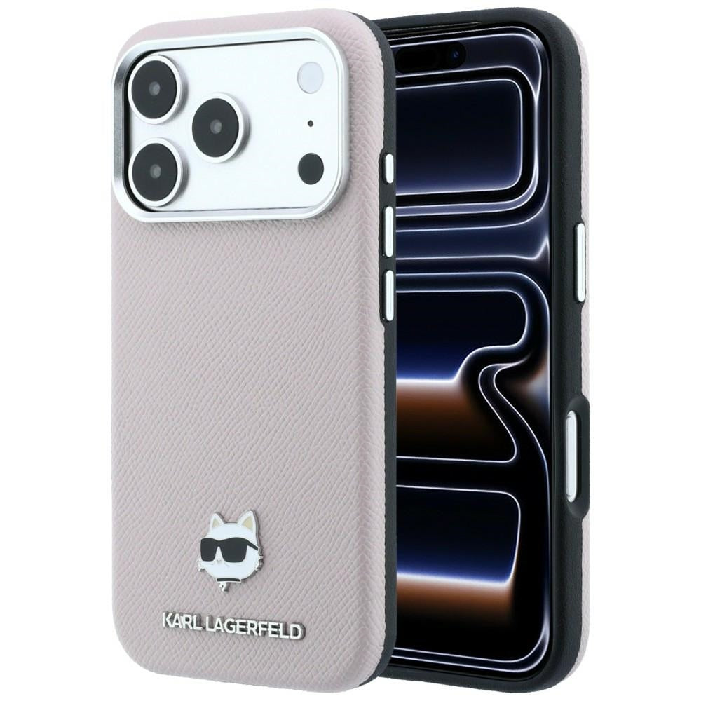 Karl Lagerfeld iPhone 17 Pro/iPhone 18 Pro Skal Grained Choupette Rosa